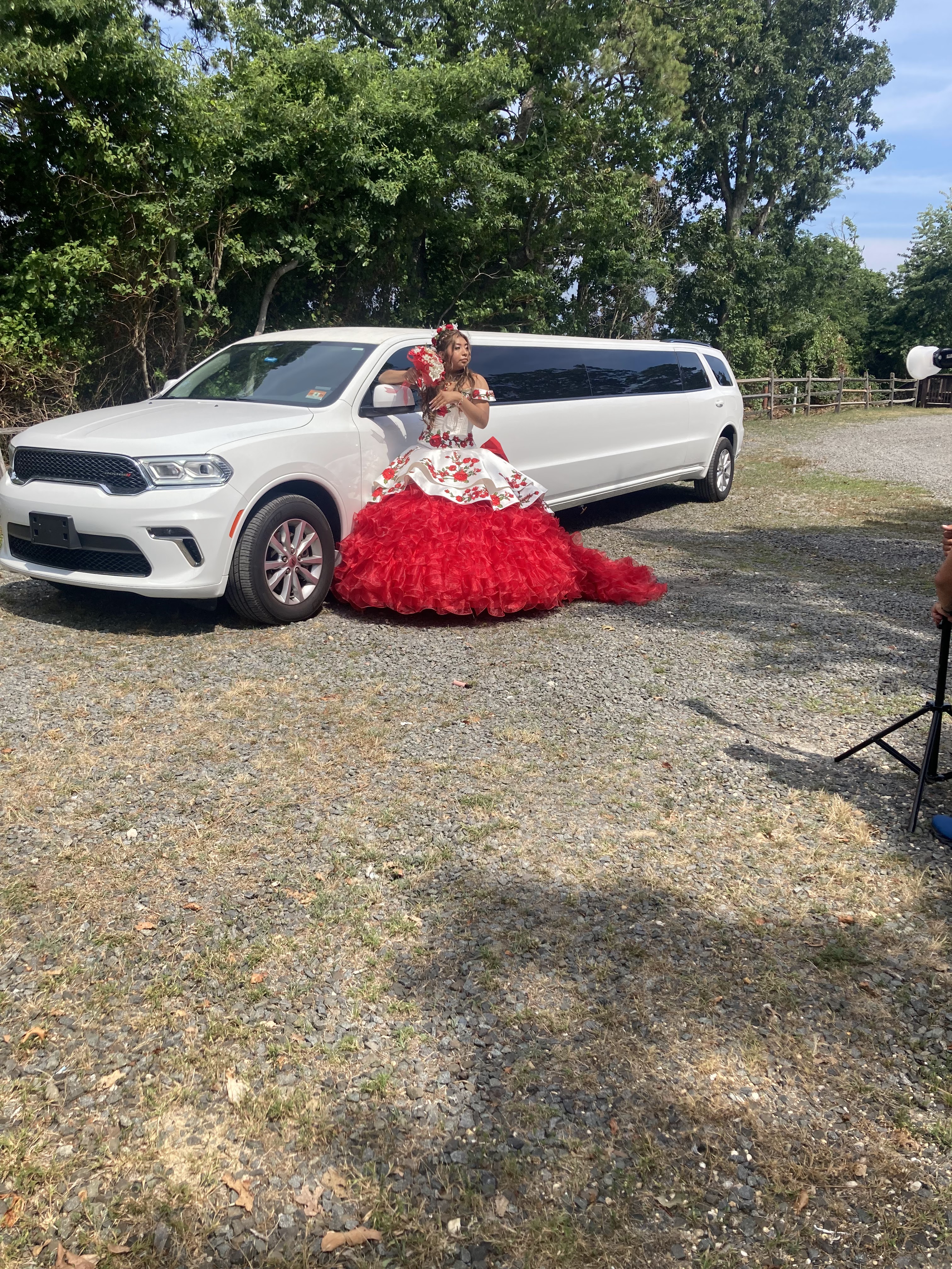 The image showcases a luxury SUV, highlighting its elegant design and spacious interior. This vehicle is ideal for RPD Limousine Service, catering to clients seeking premium transportation options for special occasions or corporate events.