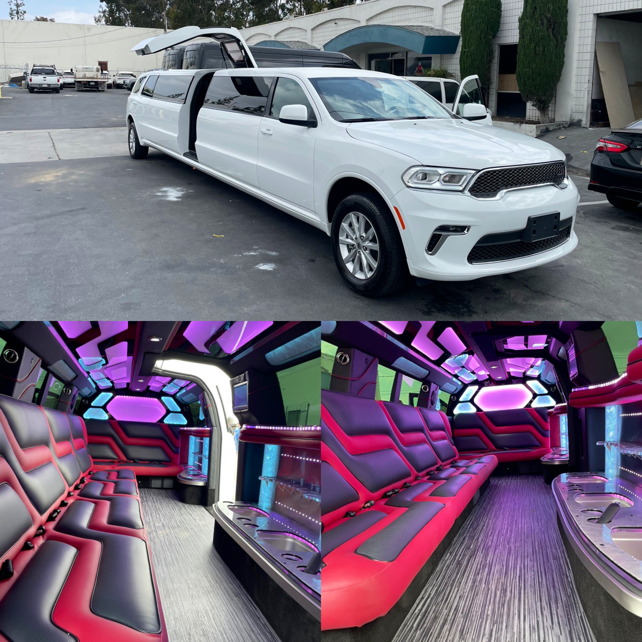 The image showcases a luxurious limousine, highlighting its sleek design and premium features. This vehicle represents RPD Limousine Service's commitment to providing high-end transportation solutions for clients seeking elegance and comfort.
